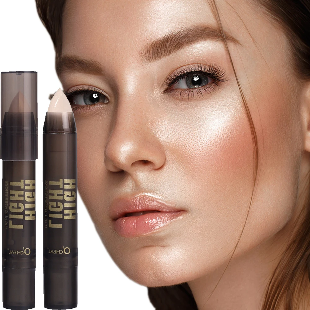 Hydrateren Accentueren Contourstick Nieuwe 3d Fleuren Langdurige Gezichtscontour Bronzer Concealer Crème Body Shimmer Make-Up