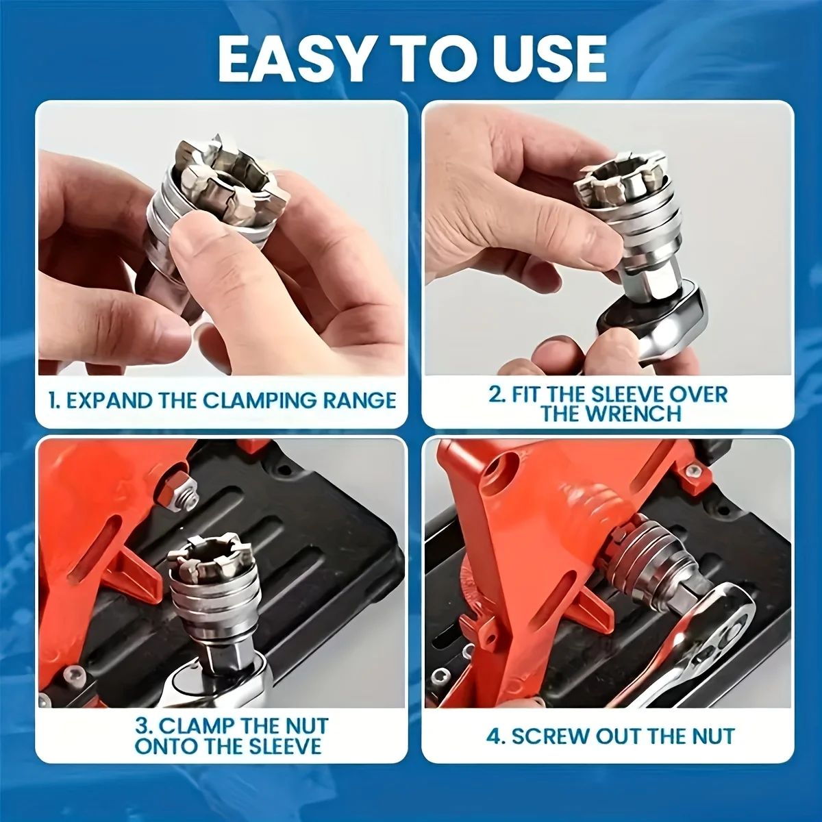 العالمي متعدد الوظائف وجع المقبس كم محول ل 3/8 "محرك وجع ، 10-19 مللي متر قابل للتعديل محول مأخذ التوصيل وجع