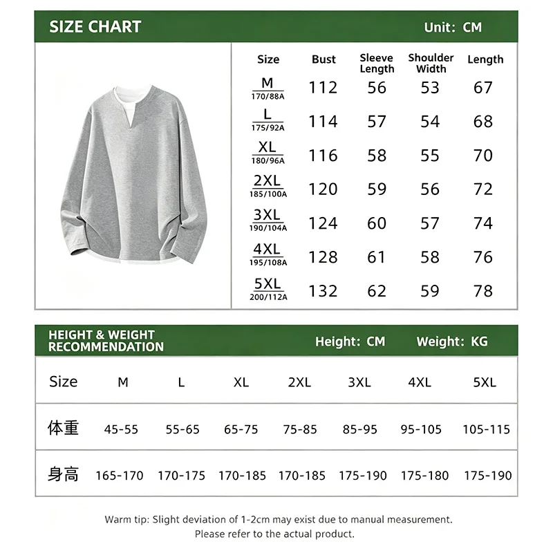 Autumn Male Waffle Texture Long Sleeve Top Mock Layer Hem Design V Notch Neck Urban Travel Commute Fashion Garment image 6