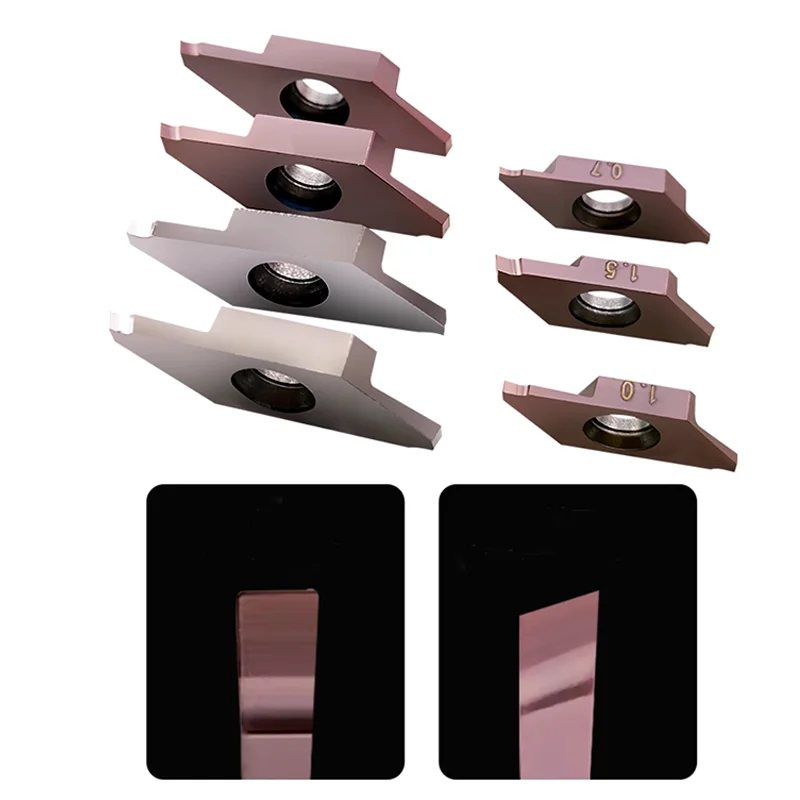 5PCS CNC Insert Core Walking Machine Cutting Groove Cutter CTP 10FN  Inclined Mouth CTPA 15FR Flat Mouth Inserts