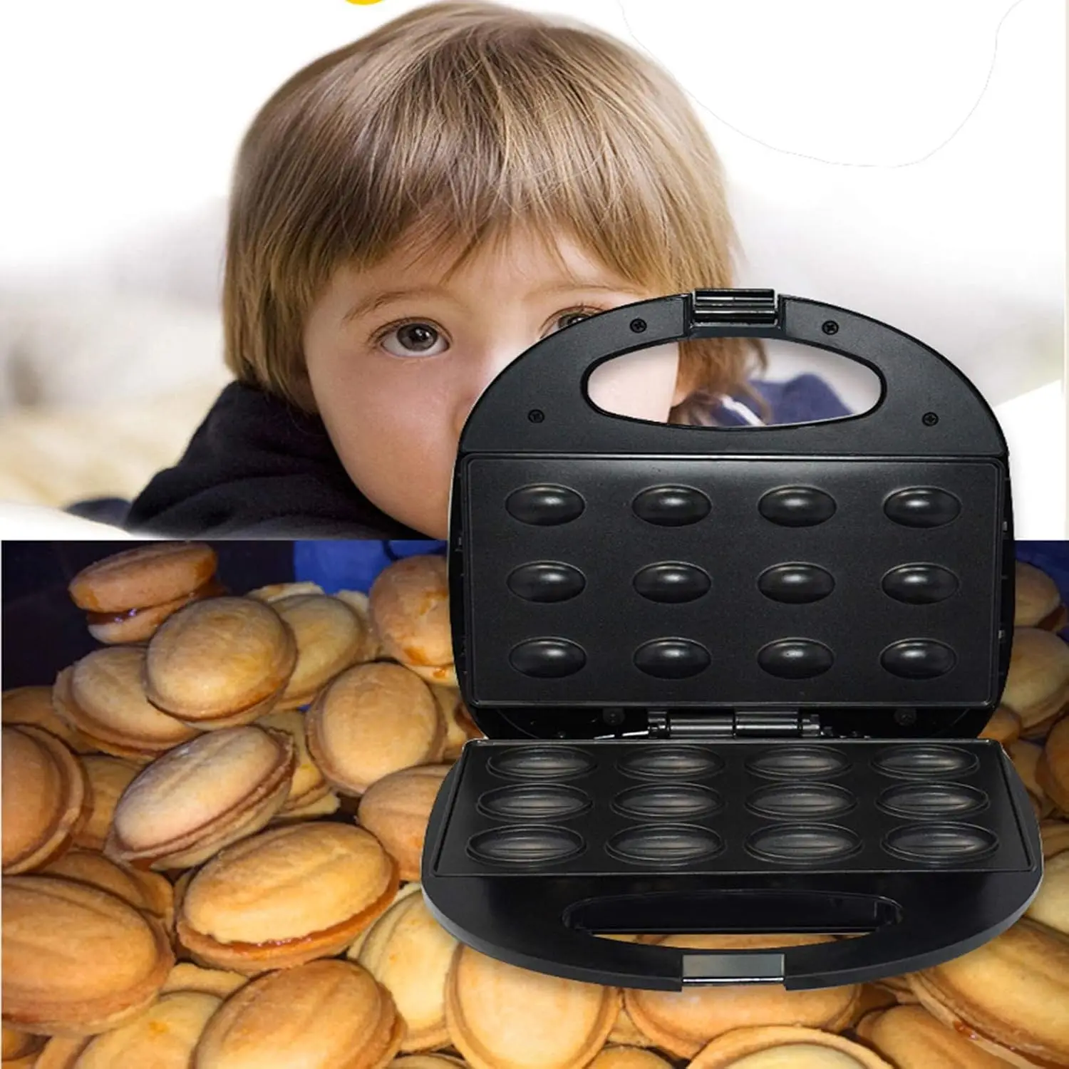 

Waffle maker ， Nut Toaster/toaster Waffle Maker ， Sandwich Toast Panini Press Machine Cake Maker Breakfast Pot Nut Maker