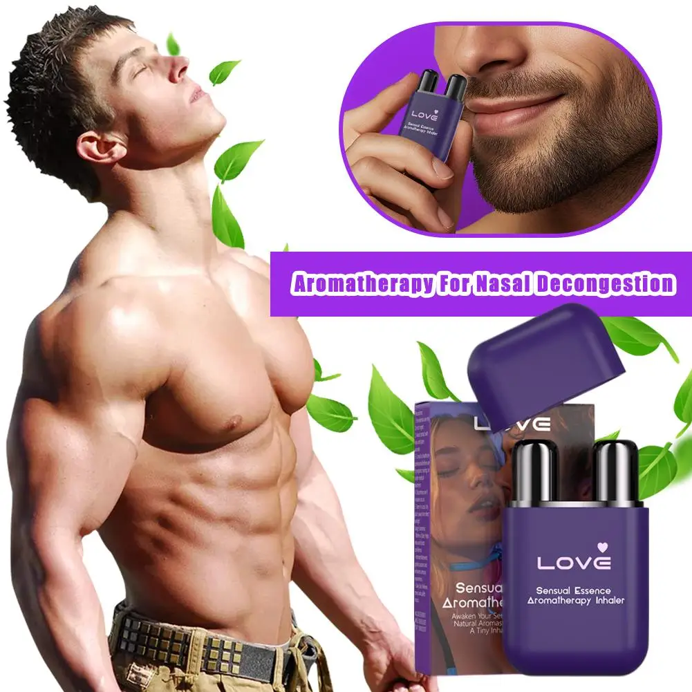 

Purple LOVE Sensory Essence Aromatherapy Nasal Decongestant To Combat Drowsiness And Boost Alertness And Brain Function