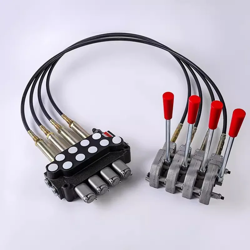 

Wire Type Hydraulic Multi Way Valve ZT12 Remote Control Manual Tractor Hydraulic Modification Multi Way Directional Valve