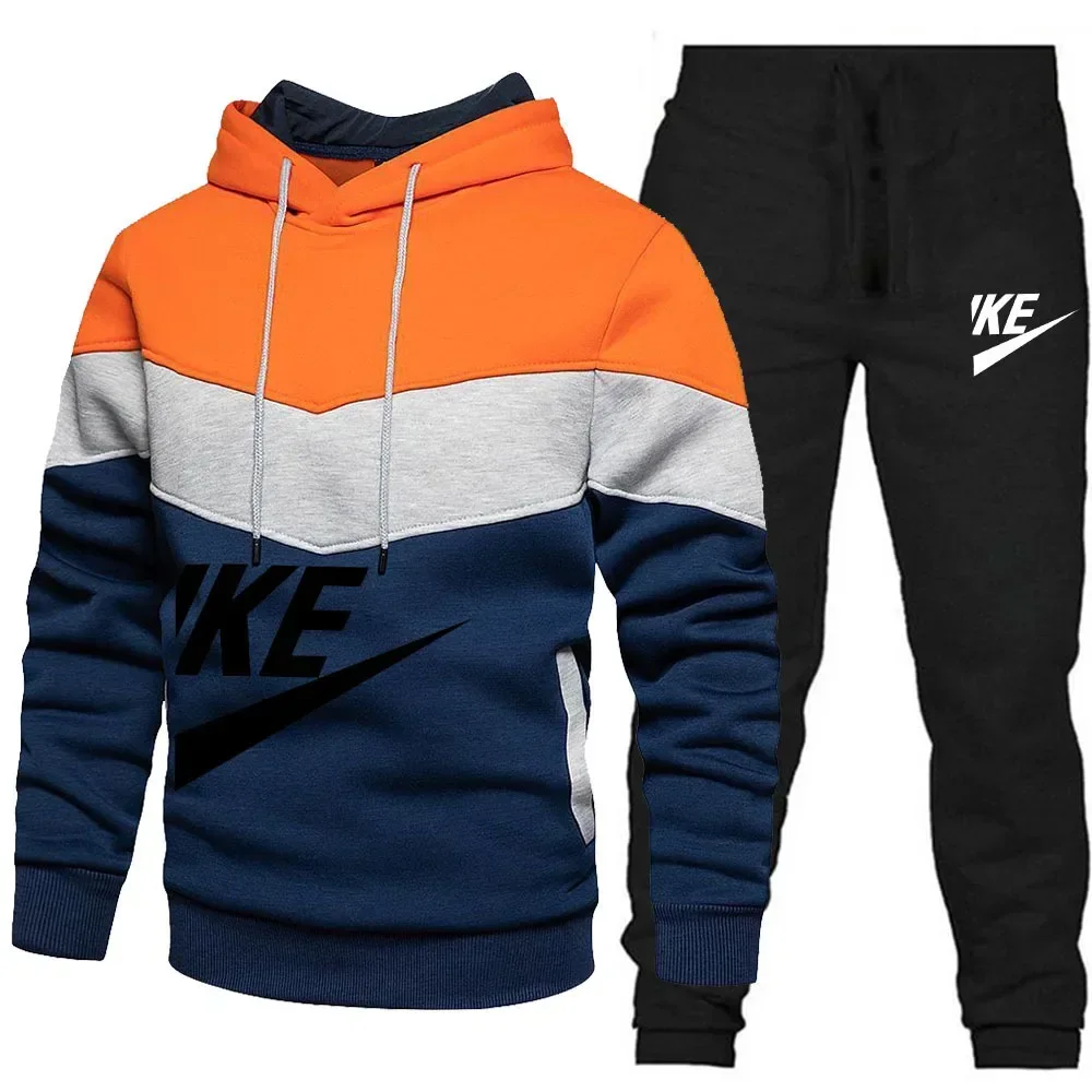 Men's and women's sportswear and hooded pants set, hooded sweatshirt, fashion trend, autumn and winter,mens tracksu set, novelty