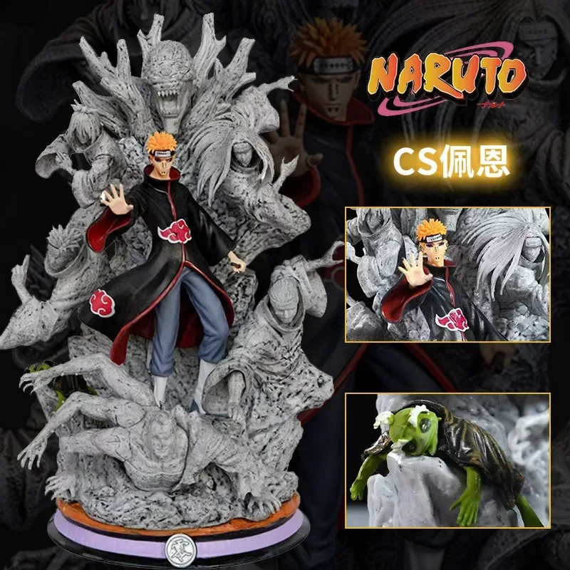 27cm Naruto Anime Figure CS Pain Model Pain Action Figures Cartoon Gk PVC Statue Model Doll Collection Desktop Decorate Toy Gift