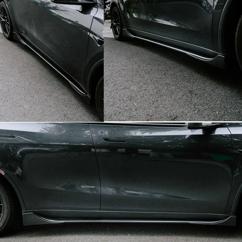 High Quality Car Side Skirts Extension Splitter Winglet Side Wing Bumper Lip Body Kit For Tesla Model Y Juniper 2025+