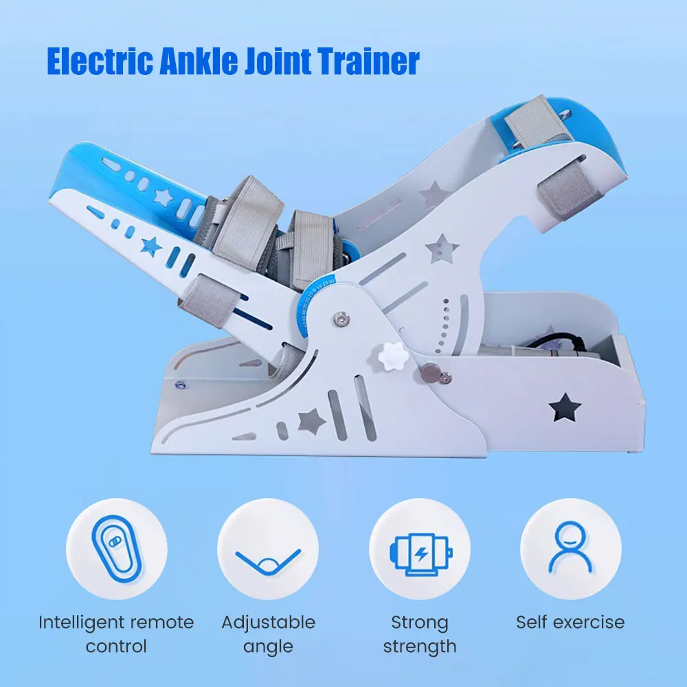 Electirc Ankle Trainer Ankle Joint Trainer Rehabilitation Robot Leg Trainer Protector Pain Relief Lower Limbs Exerciser Machine