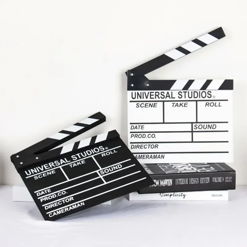 1 Stück Holz-Regieklappe für Video- und Filmproduktionen, Fotografie-Requisite, Vlog-Aufnahmen – Detail 4
