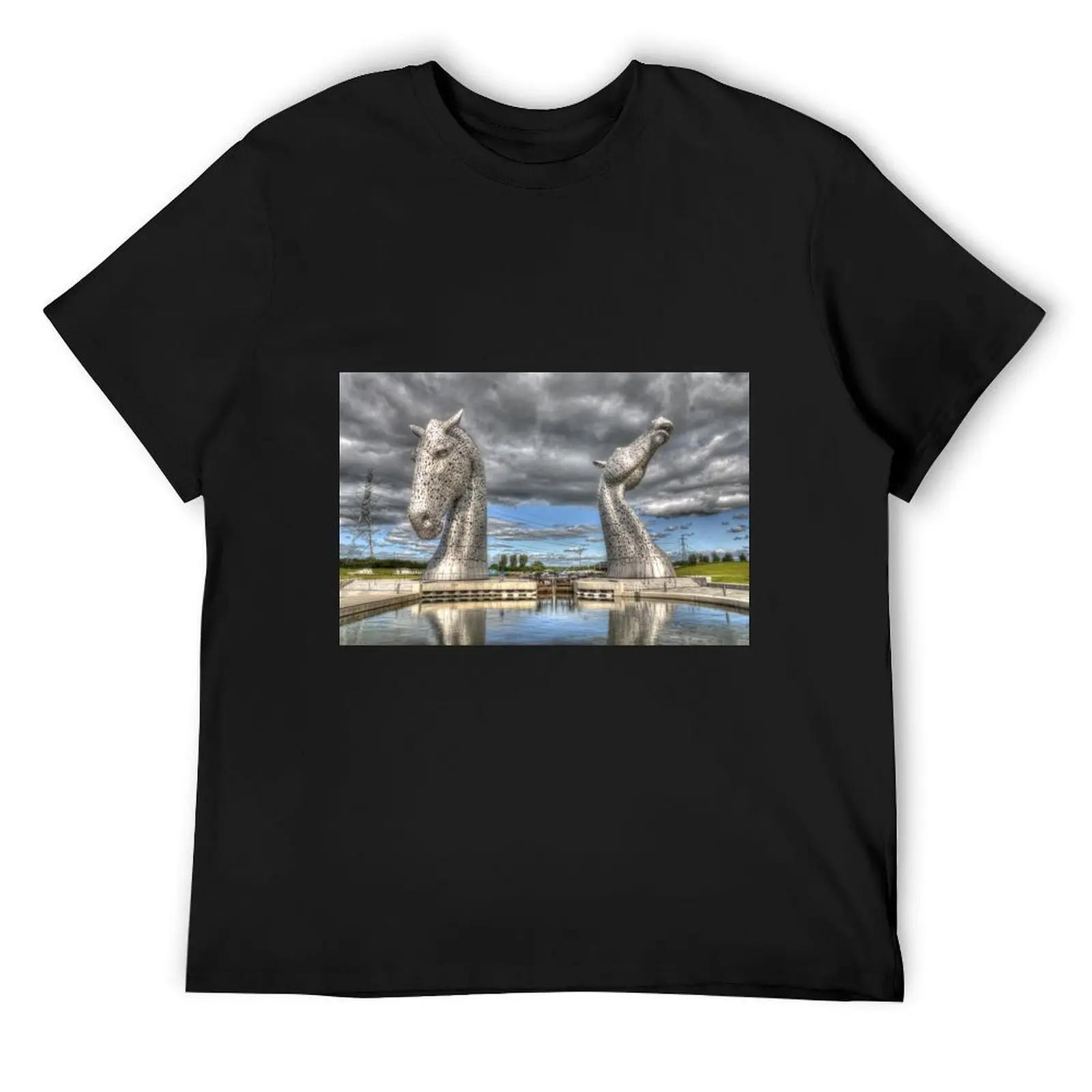 

the Kelpies , Helix Park , Grangemouth654 T-Shirt rapper graphic tees oversize t-shirts man oversized t shirts for men