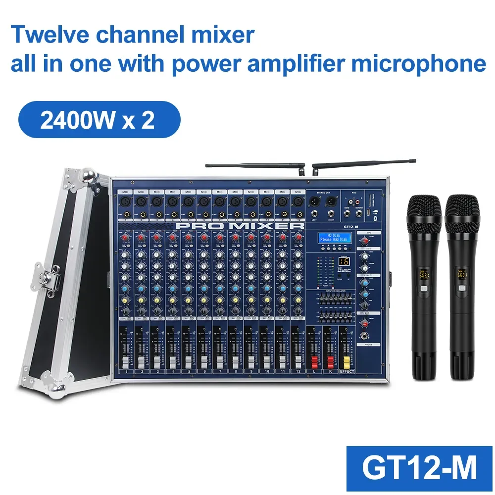 Système de haut-parleurs professionnels D925 double, 15 pouces, 800w, avec mélangeur Audio à 12 canaux, avec Table de boîte à Air et micro