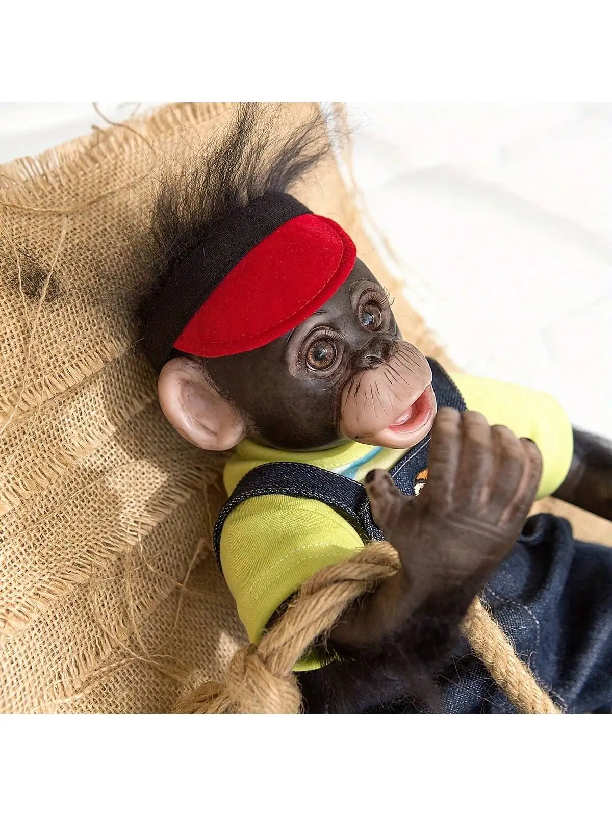 NPK 16 inch handmade Reborn Gorilla Monkey Reborn doll, high quality vinyl collectible art, anime themed fashion doll