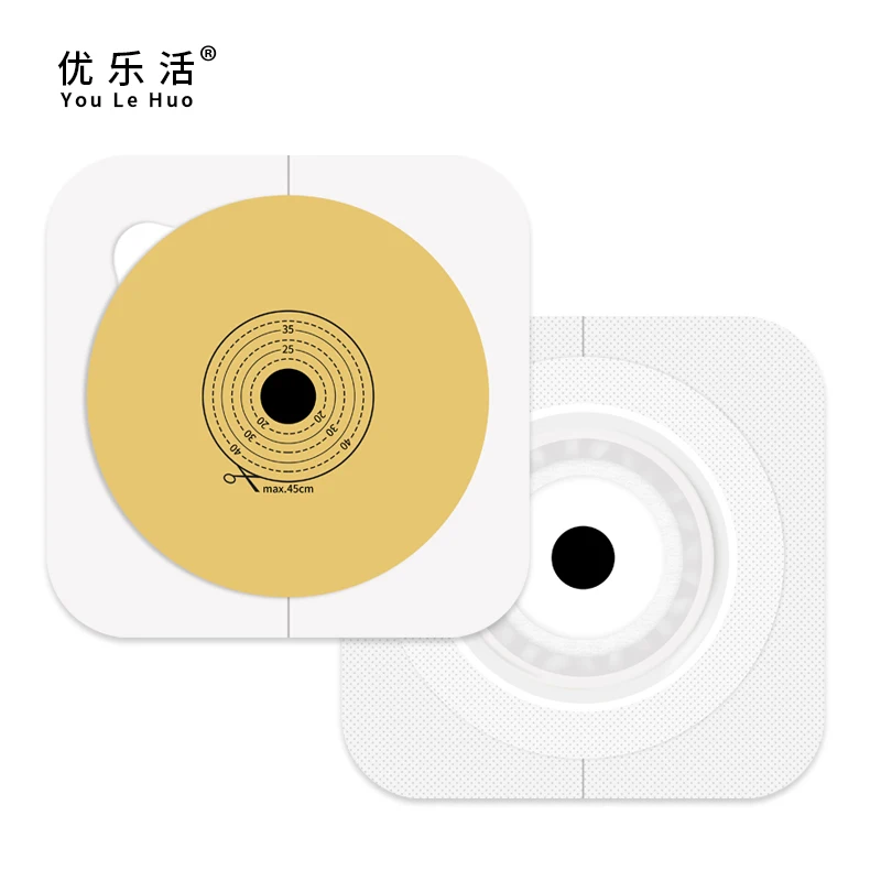 Base plate for two-piece system Colostomy Bags Colostomy Bags Shear hole15-45mm Double layer rubber plate anti-curling