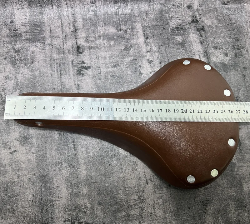 

Lmitation Leather Road Brown Seat Cushion Polyurethane Material G178 Cycling Saddle Retro Vintage Bicycle Saddle