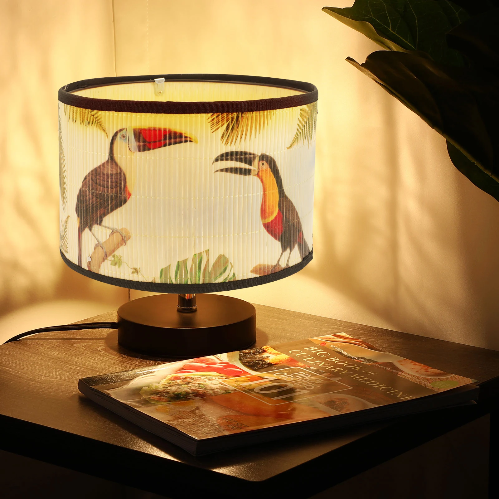 

Vintage Bamboo Lamp Shade Pendant Light Cover Dustproof Durable Premium Iron Rattan Home Lighting Ceiling Bedroom Living Room