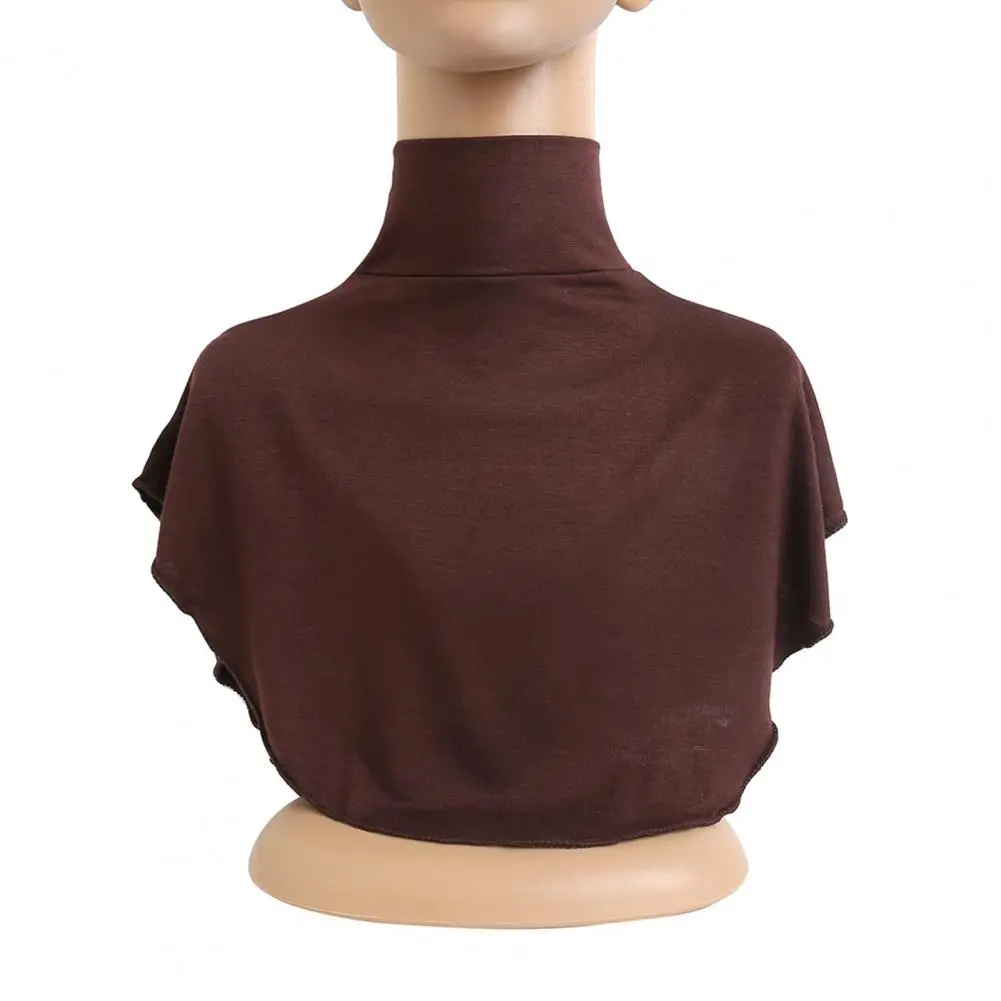 Cubierta de cuello con ramillete para mujer, elegante cubierta de cuello alto para hombre, jersey de cuello alto suave, cuello falso