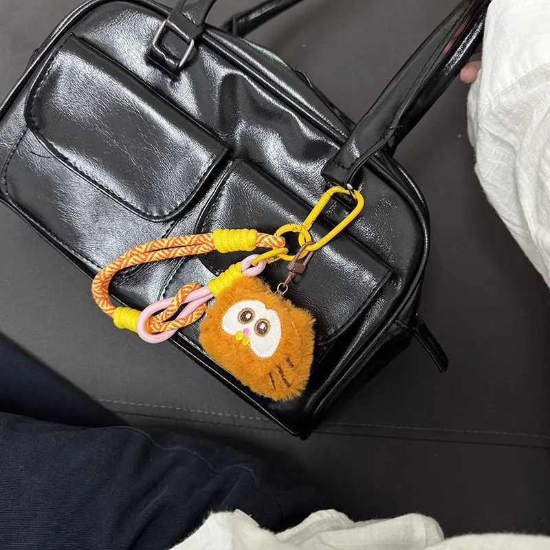

Cartoon Garfield Plush Keychain Creativity Braided Rope Backpack Pendant Girl Diy Schoolbag Charm Ornament Anime Peripheral Gift