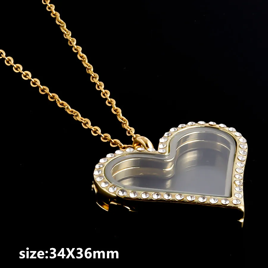 Rechteckige Ellipse Wassertropfen Hundeknochen Herz Medaillon Halskette für Damen Herren Schmuck Magnet Glas Erinnerungs-Strass-Medaillons Geschenk – Detail 18