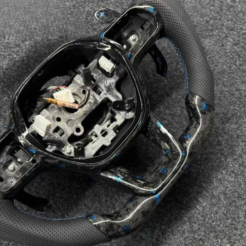 For Honda 11th Generation Civic Modified Forged Carbon Fiber Steering Wheel With Decorative Cover