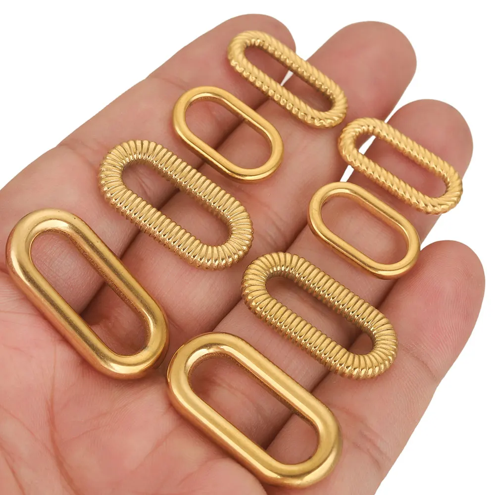 

5/10pcs Stainless Steel Crude Heavy Twill Circle Oval Bezel for Jewelry Making Charm Earrings Conectors Supplies Wholesale Craft