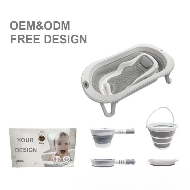 Пластиковая детская ванночка для детей 0-5 лет, большая ванночка для новорожденных, складная ванна для новорожденных Пластиковая детская ванночка для детей 0-5 лет, большая ванночка для новорожденных, складная ванна для новорожденных