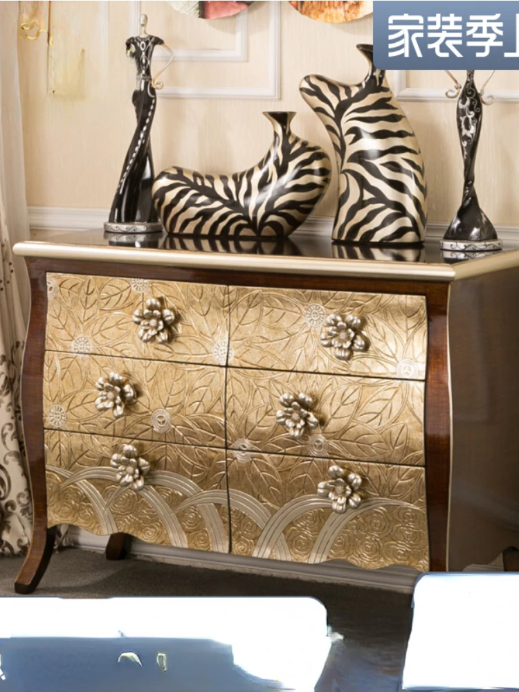 

American Minimalist Style Chest of Six Drawers Entrance Cabinet Neoclassical Creative