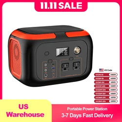 Portable Power Station 600W 296Wh/80000mAh Backup Lithium Battery Pack Bank 110V Pure Sine Wave AC Outlet Solar Generator