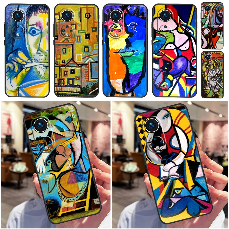 

Picasso Abstract Art Painting Case For Honor 200 Magic 7 5 6 Pro Honor X9c X9b X9a X8b X8a X8 X9 50 70 90 Lite Back Cover