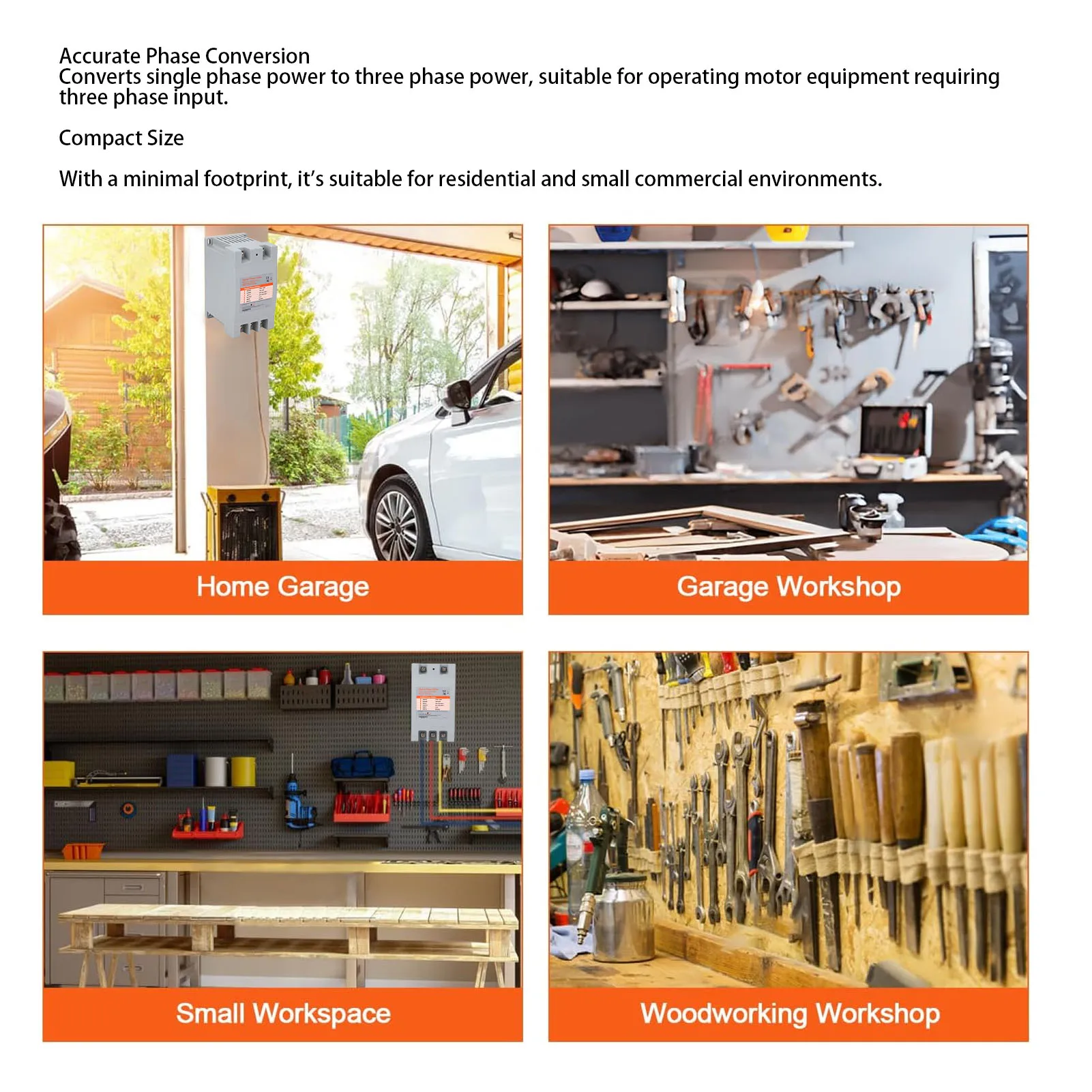 محول أحادي إلى 3 مراحل محول رقمي تحويل دقيق كفاءة عالية توفير المساحة لآلات النجارة