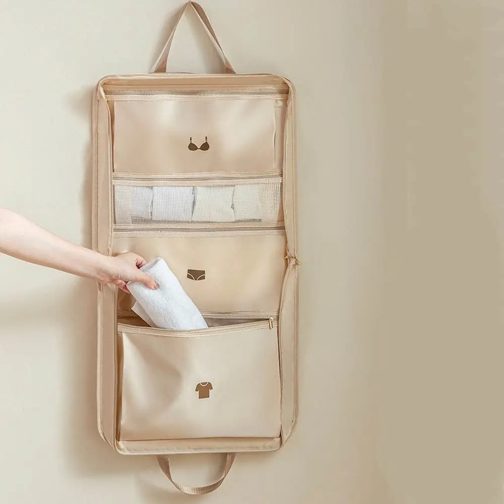 

Hangable Travel Hanging Storage Bag Large Capacity Foldable Clothes Packing Cubes Dustproof Space Saving Luggage Storage Bag