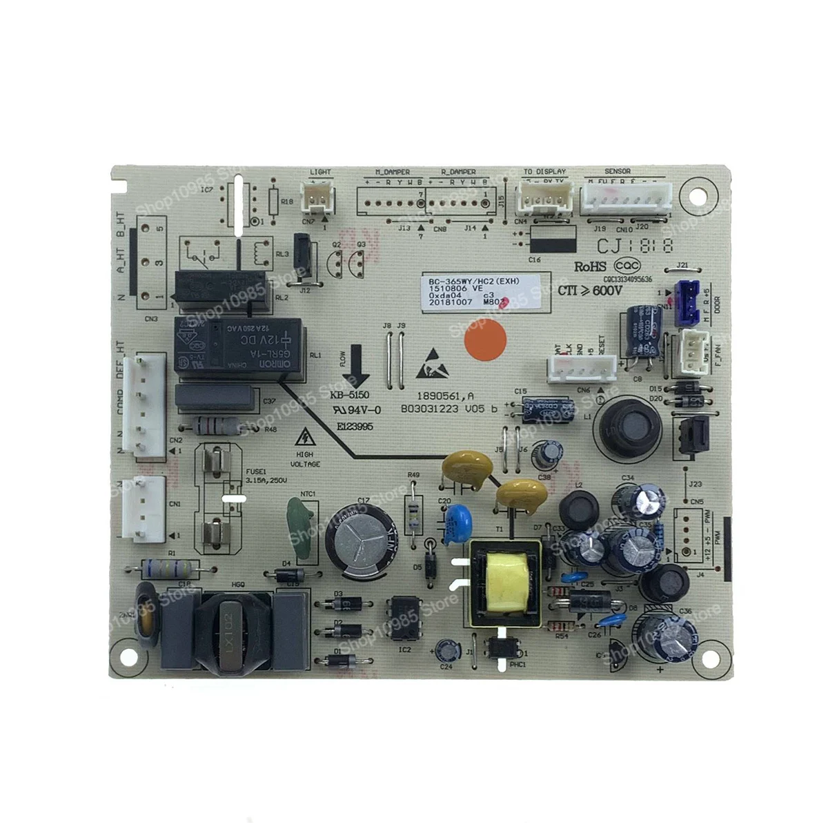 

К 1510806 BCD-365WY/HC2 (EXH) Основная плата управления питанием холодильника Hisense для HR6AFF355SD HR6AFF355D