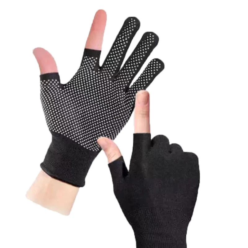 6pairs Gloves Thin Labor Protection Wear-Resistant Nylon Work Breathable Glue Non-Slip Packing Work Mold Handling Outdoor Riding