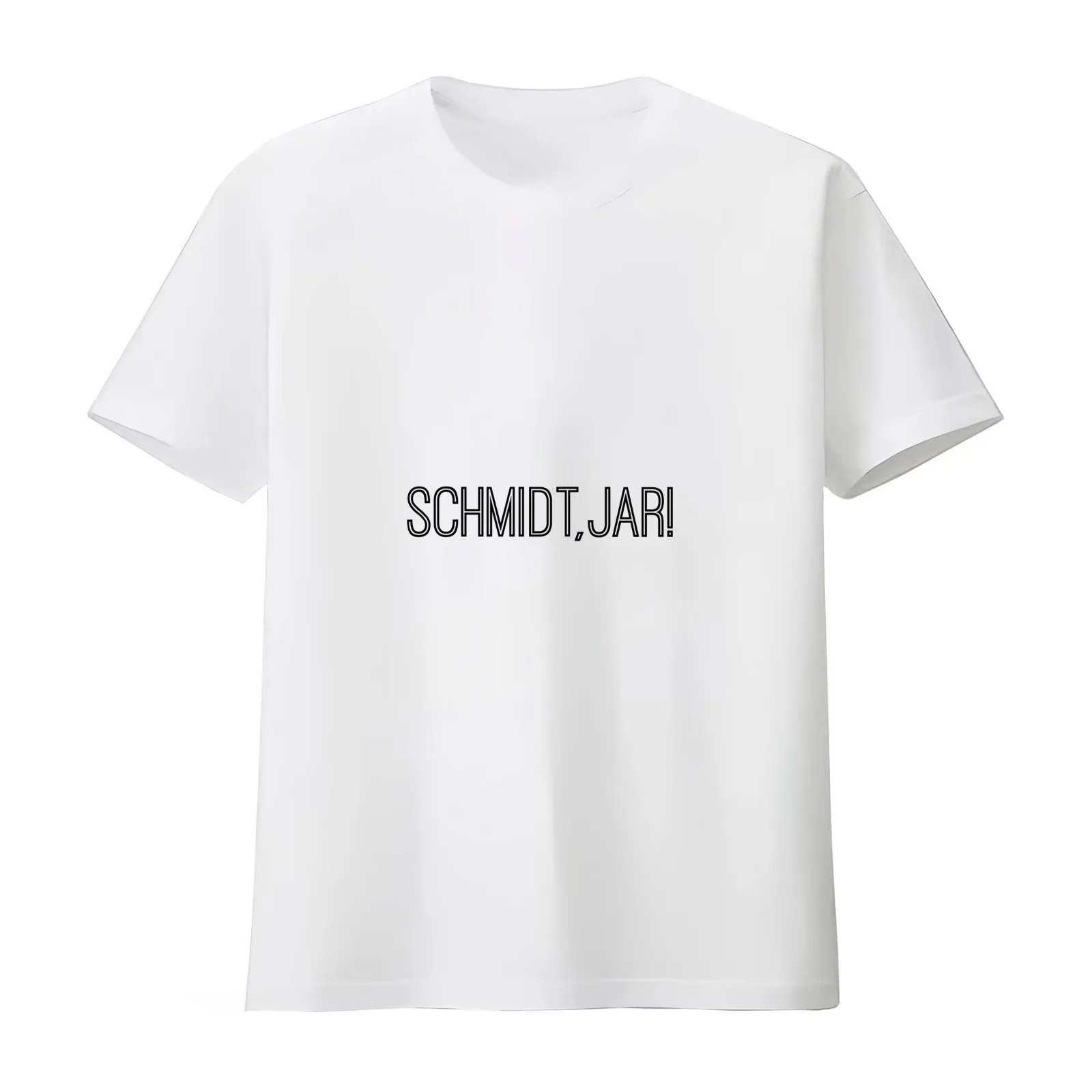 Schmidt Jar! T-Shirt Summer Casual Cotton Tee Oversized Streetwear Tops Vintage Graphic Print Loose Fit Short Sleeve