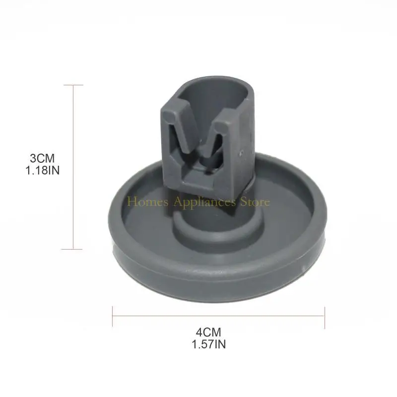 D0AB 1 ชิ้นเครื่องล้างจานตะกร้าล้อลูกกลิ้งล้อชั้นล่างล้อเลื่อนสำหรับ AEG สำหรับ Electra สำหรับอุปกรณ์เสริมเครื่องซักผ้าจาน