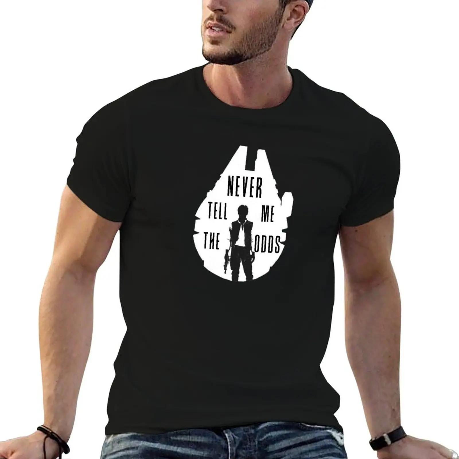 

Never Tell Me the Odds - Han T-Shirt man t shirt luxury man t shirts for men casual T-Shirt