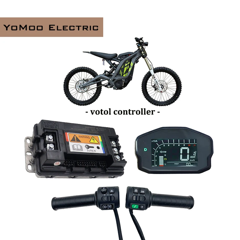 

Контроллер синусоидального тока VOTOL 800W-2000W EM50-4 80A BLDC PMSM с дисплеем DKD и дросселем T08 для электромоторов QS, электросамокатов и электровелосипедов