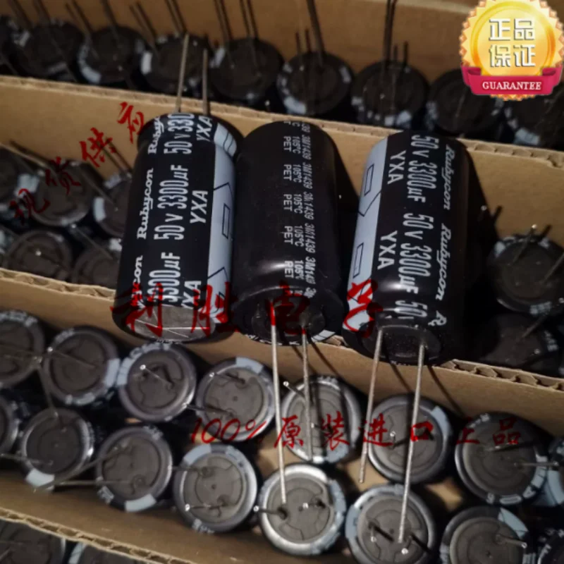 

5PCS-30PCS 3300UF 50V Japanese Ruby RUBYCON electrolytic capacitor 50V3300UF 18 * 35 YXA