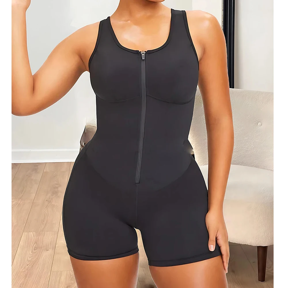 

Women' Corset Compression Garments Abdomen Shaping Short Vest Girdle Postpartum Post Liposuction Bodysuit Fajas Colombianas