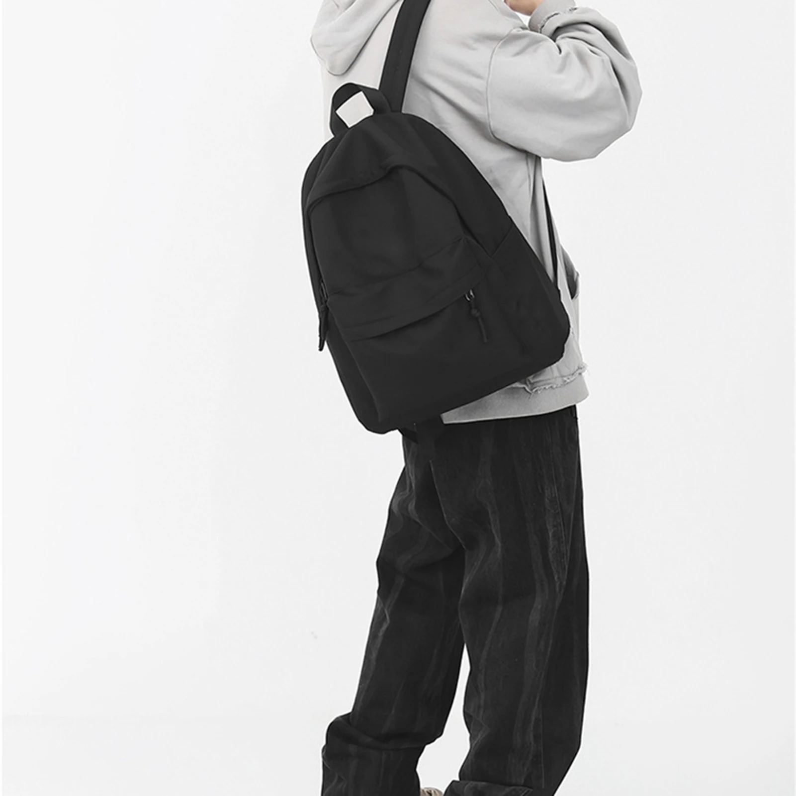 Adjustables Waist Belt Lightweight Backpack Large Capacity All-Match Travel Bag Multipurpose Simple Style Commuting Bags