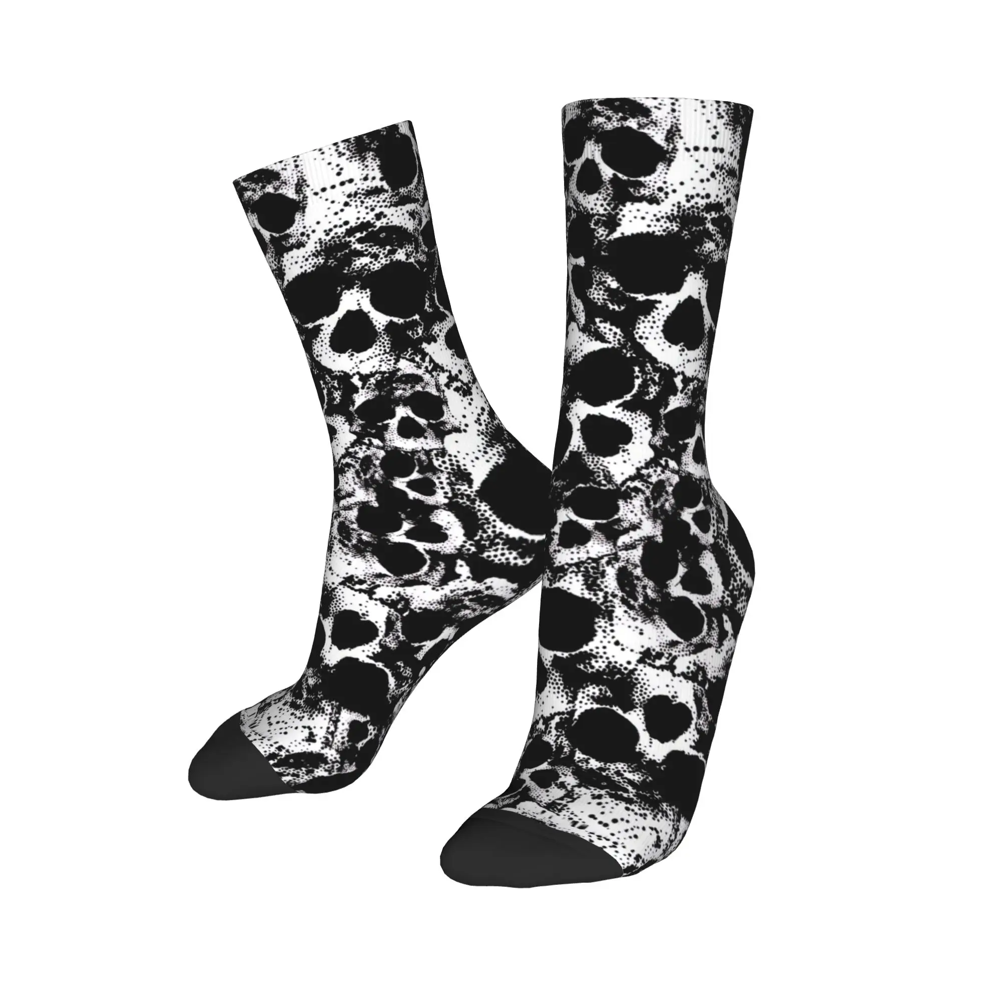 Grunge Noise Texture Stockings  Gothic Socks Men Warm Soft Socks Autumn Skateboard Printed Non Slip Socks Gift Idea