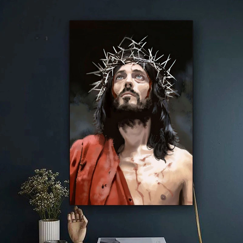 Classical Christian Jesus Christ God Print Art Canvas Poster For Living Room Decoration Home Wall Picture