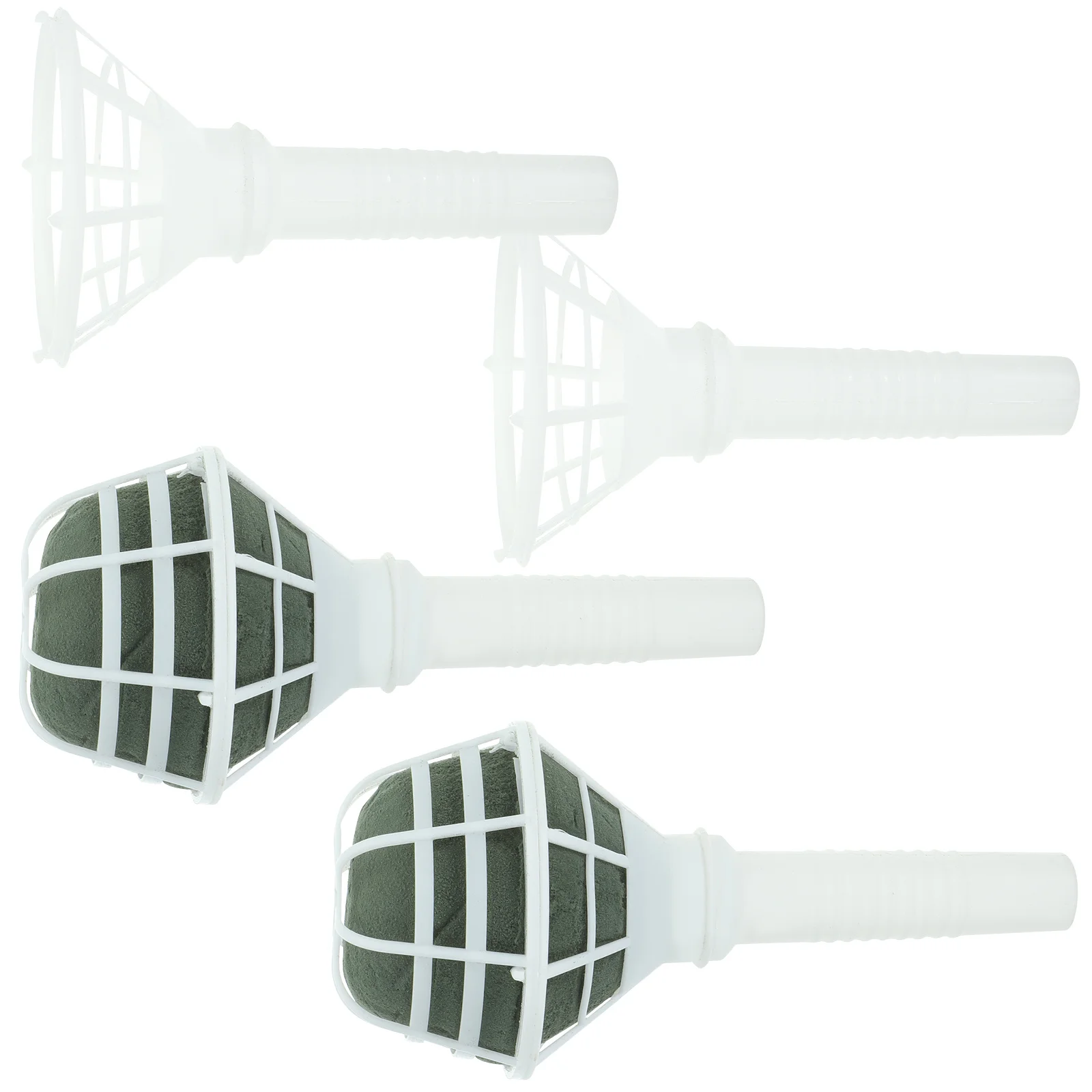 4 قطعة أصحاب باقة زهور الزفاف البلاستيك الزفاف باقة اليد حامل DIY تشكيلة زهور الزفاف الأزهار دعم الملحقات #2