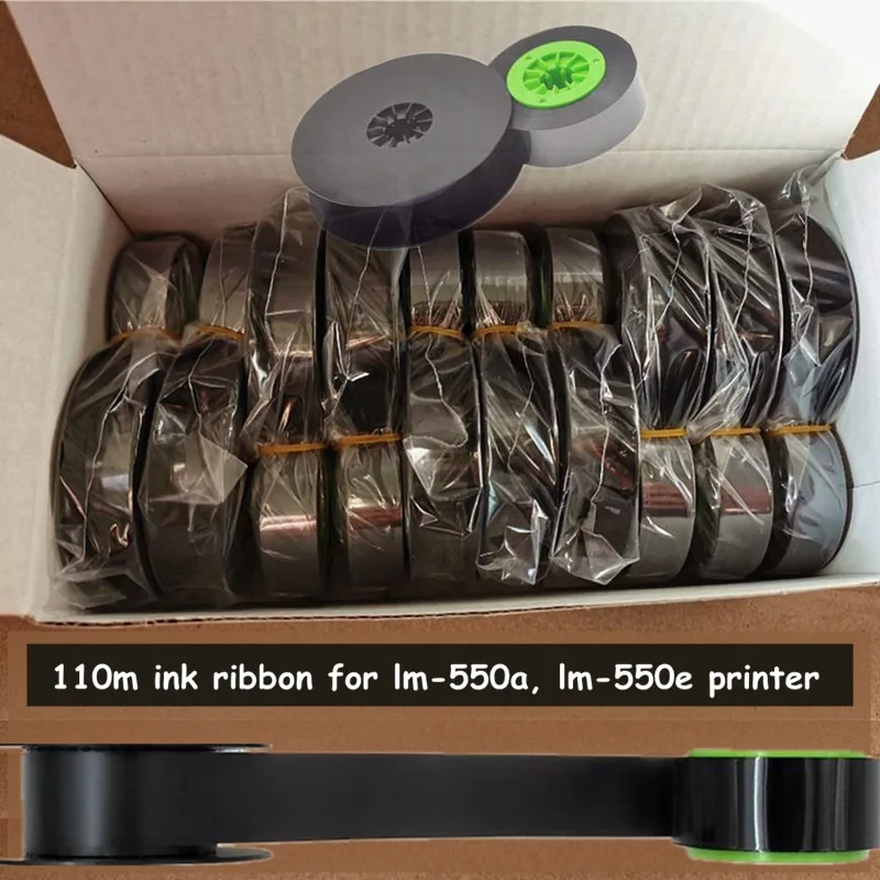Max Tape Label Marker BZ-500BK Black Ink Ribbon Printer Ink Cartridge For LETATWIN lm-550a/e Compatible Cable ID Printer
