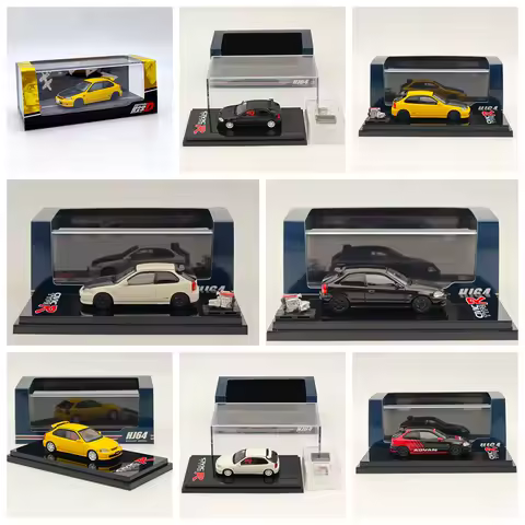 Hobby Japan 1/64 for CIVIC TYPE R (EK9) 1997 Diecast Models Car Collection Auto Toys Gift