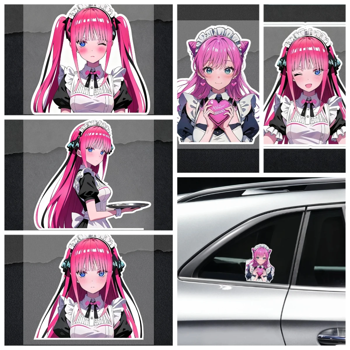 

JDM Cute Girl Anime Car Sticker Vinyl Decal Waterproof UV Resistant for Car Window Bumper Motorcycle Laptop JDM Style Decals
