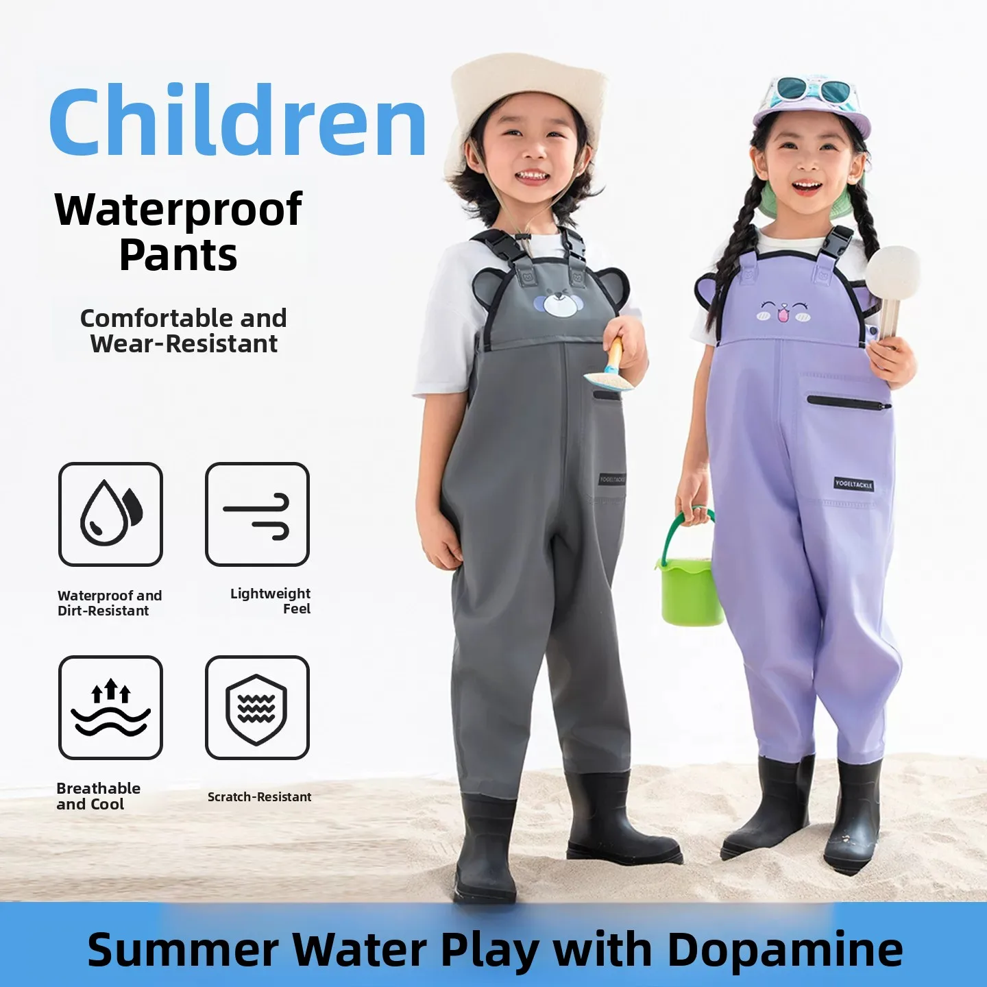 children's-overall-fishing-suit-water-shoes-waterproof-clothing-for-beach-and-sea-exploration-summer-outdoor-activity-gear