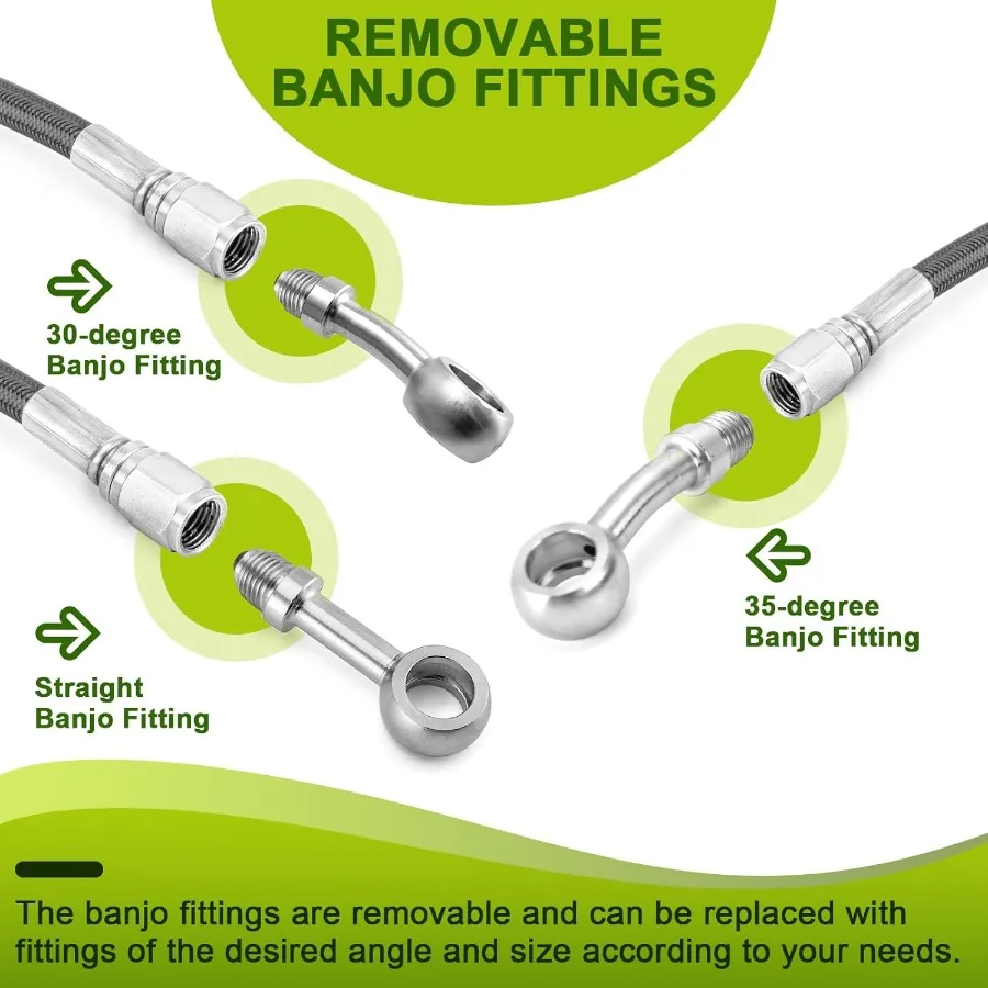 طقم كابل خانق وخامل مع خط فرامل أمامي علوي وسفلي ABS وكابل قابض مصمم لهارلي سوفتيل فات بوي سليم #4