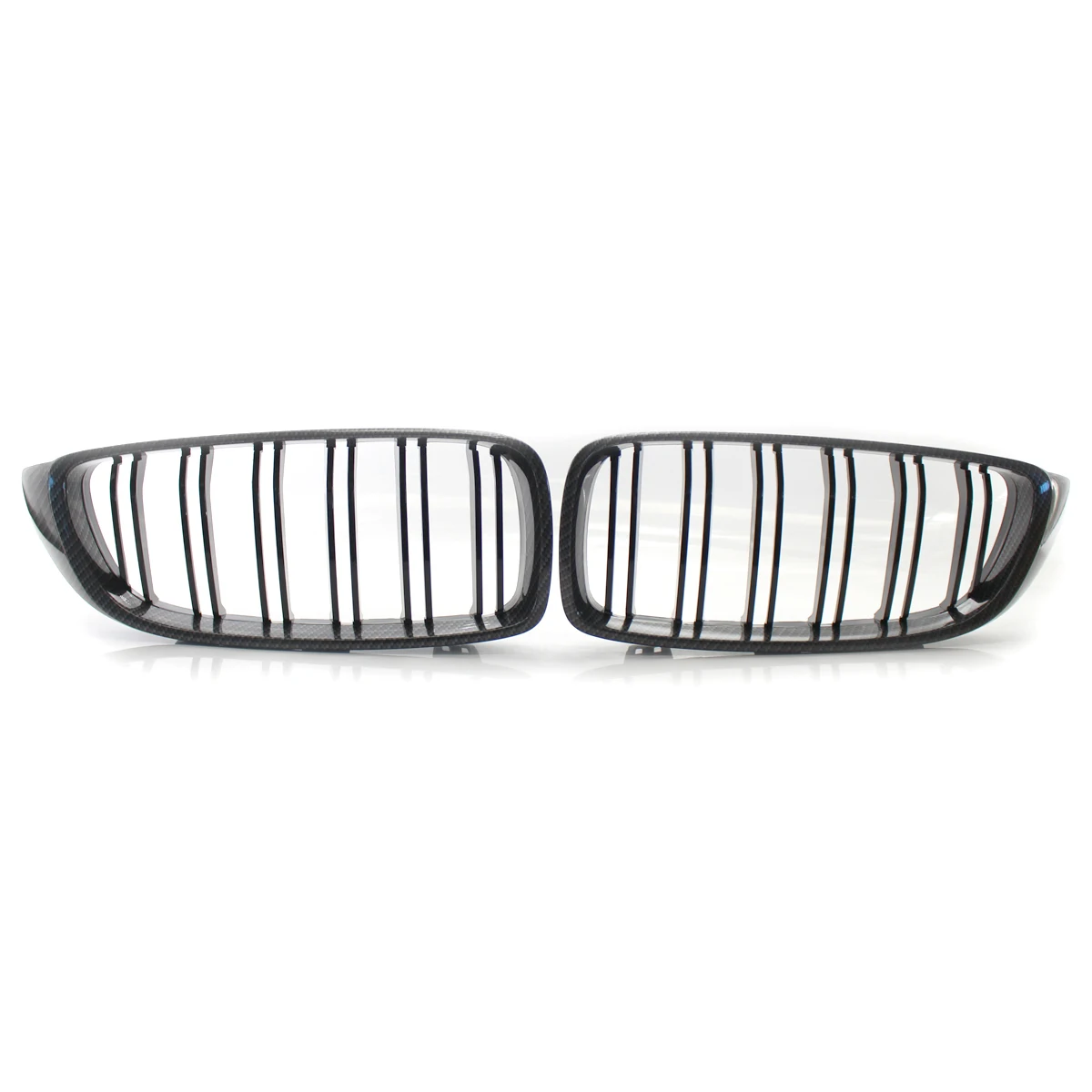 

2X Carbon Front Bumper Grille Dual Line Grill for BMW F32/F33/F36 4-Series F80 M3 F82/F83