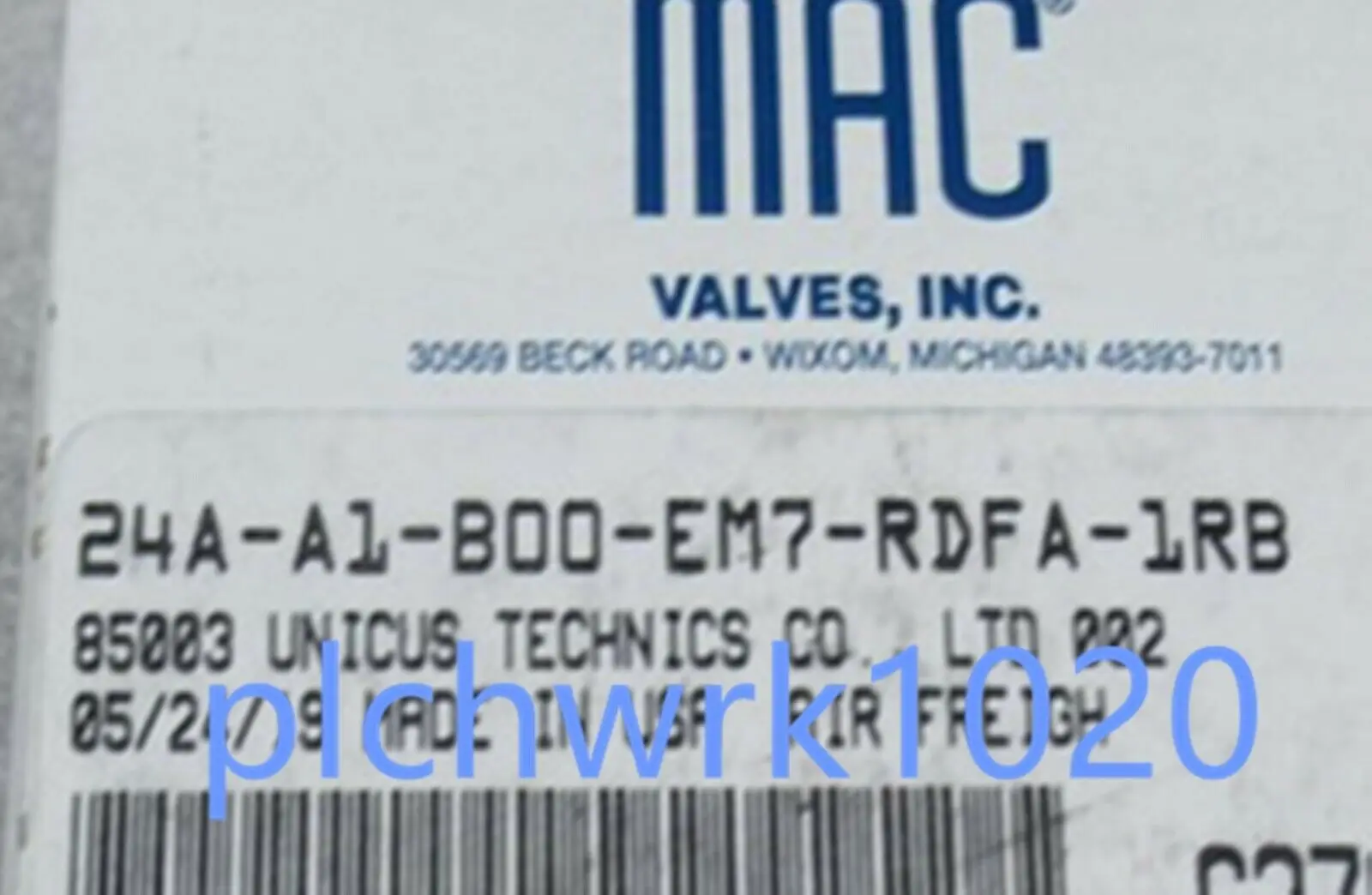 1 PCS NEW IN BOX MAC Solenoid Valve 24A-A1-B00-EM7-RDFA-1RB 24VDC