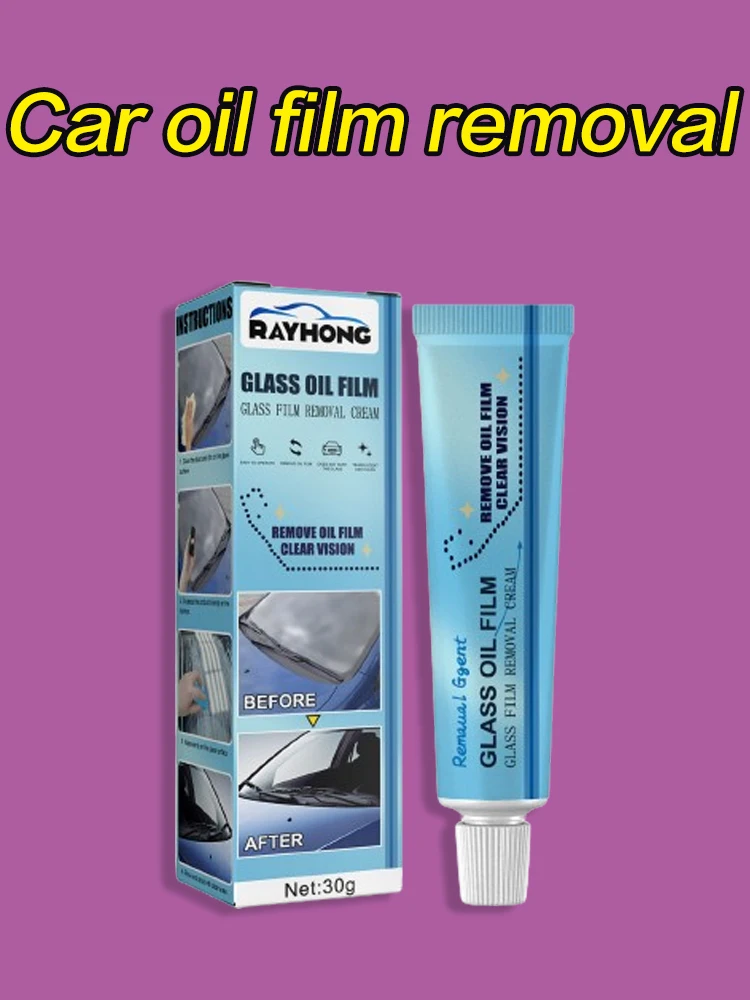 

Car Glass Polishing Degreasing Cleaner Oil Film