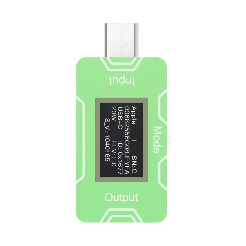 JCID JC CT02 detektor ładowarka PD szybki Tester USB-C napięcie prądu Test zasilania HD OLED ekran Tester monitorowanie czasu rzeczywistego